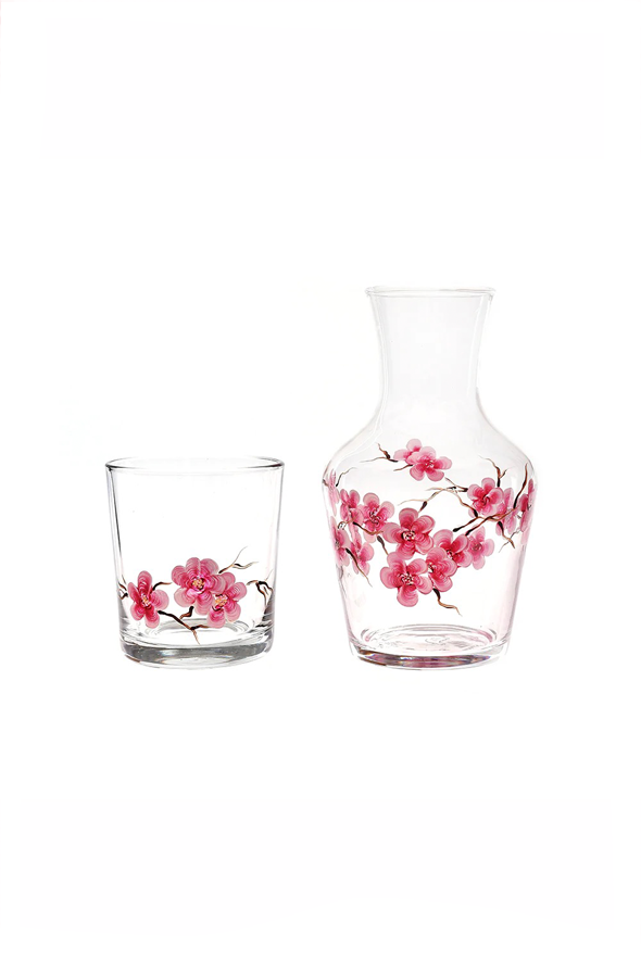 Cherry Blossom Carafe & Tumbler