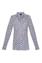 Load image into Gallery viewer, Women&#39;s Cotton Shirt - Navy Star