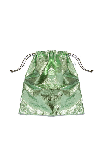 Large Metallic Pouch - Green
