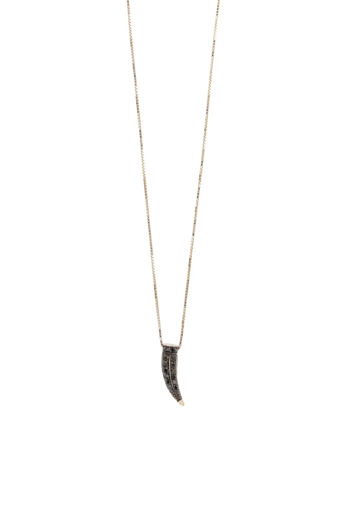 Dagger Necklace - Black Diamonds Ara Vartanian