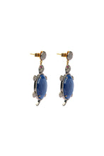 Load image into Gallery viewer, Turtle Sapphire &amp; Diamond Earrings