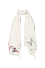 Load image into Gallery viewer, USA Holiday Shawl - Cream
